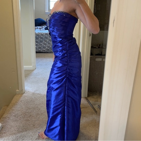 Onyx Nite Beautiful strapless dress homecoming prom gala formal gown 6 - Picture 8 of 10